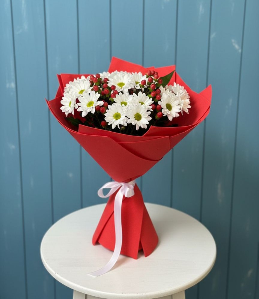 Букет цветов из: Хризантемы в Берёзово