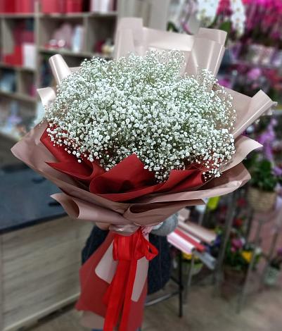Букет цветов из: Гипсофила в Берёзово