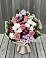 Букет цветов из: Альстромерии, Гвоздики, Розы и Хризантемы в Берёзово