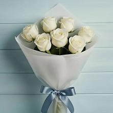 Букет 7 Белых роз Эдлесс Лав #REPLACE_PRED# Берёзово