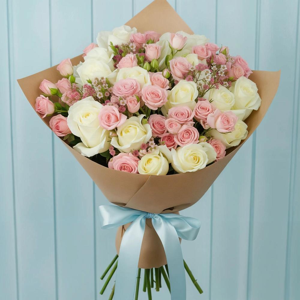 Букет цветов из: Розы в Берёзово