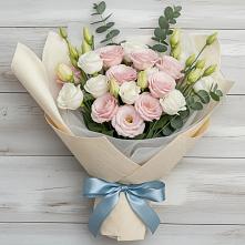 Букет цветов из:  Лизиантусы в Берёзово