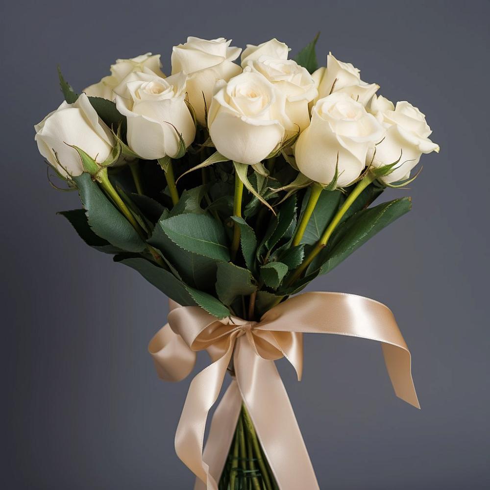 Букет 11 Белых роз в Берёзово