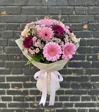Букет цветов из:  Герберы и Хризантемы в Берёзово