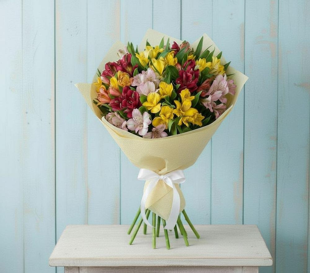 Букет цветов из: Альстромерии в Берёзово