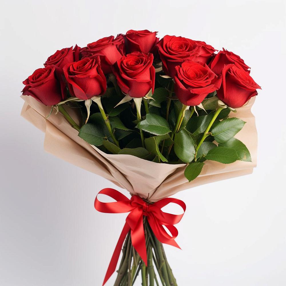 Букет 11 Красных роз Эдлесс Лав в Берёзово