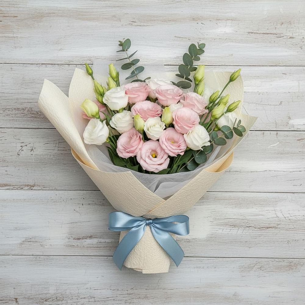 Букет цветов из: Лизиантусы в Берёзово